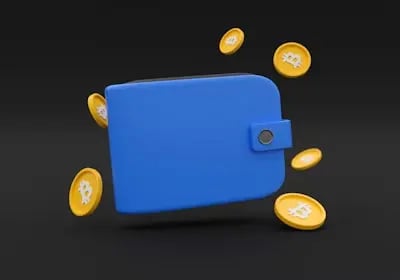 Crypto wallet flying coins, symbolizing ByBit’s 0% maker fees
