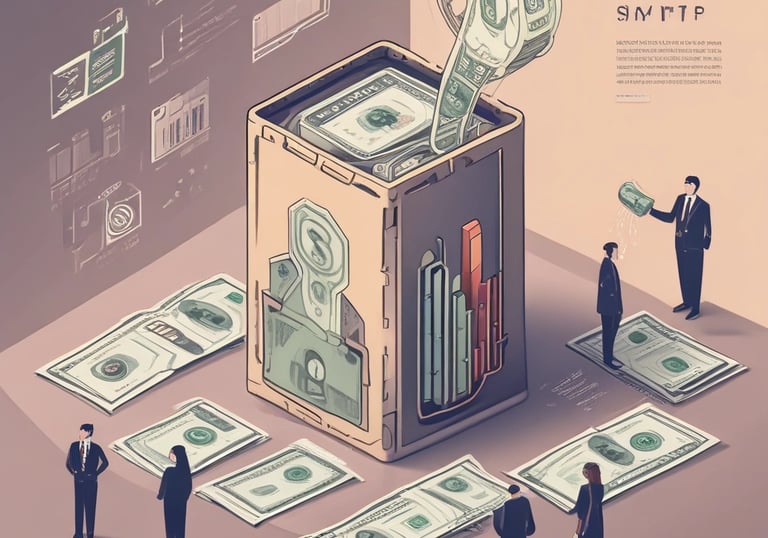 a group of people holding money in their hands