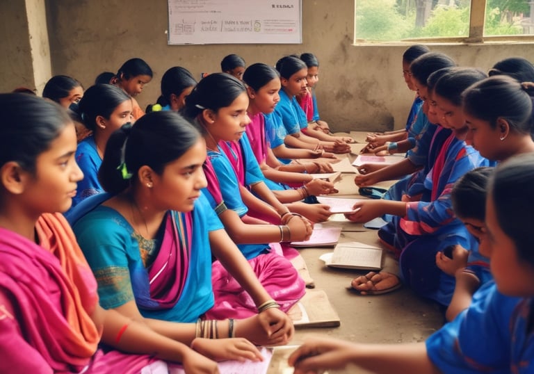 a man riding a skateboard down a street next to tall buildings