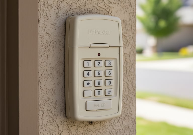 image of a garage door keypad in Edinburg, TX