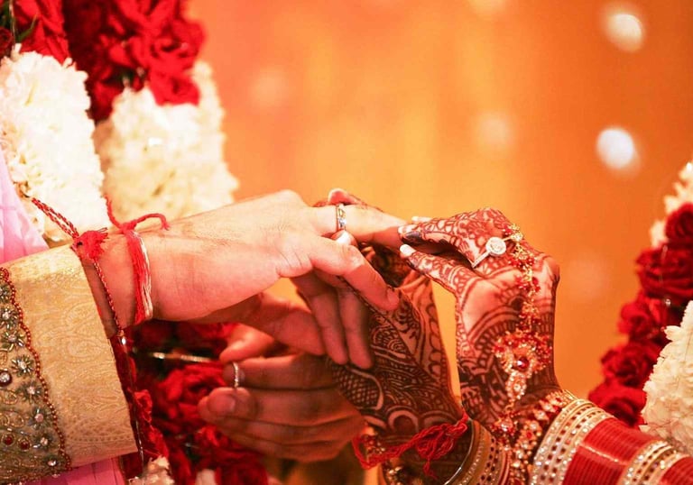 Ring Ceremony in hindu marriage
