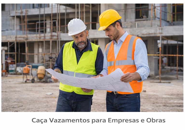 Caça Vazamento para Empresas e Obras em Brasília, DF
