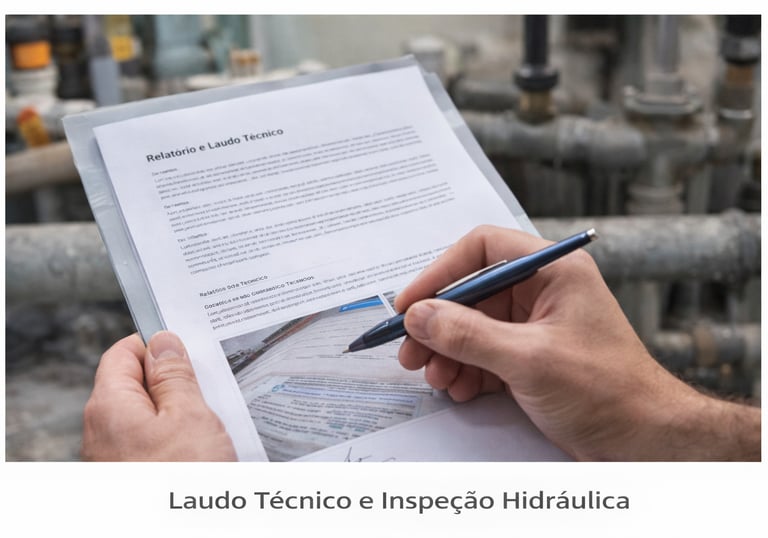 Laudo Técnico e Inspeção Hidraulica Distrito Federal