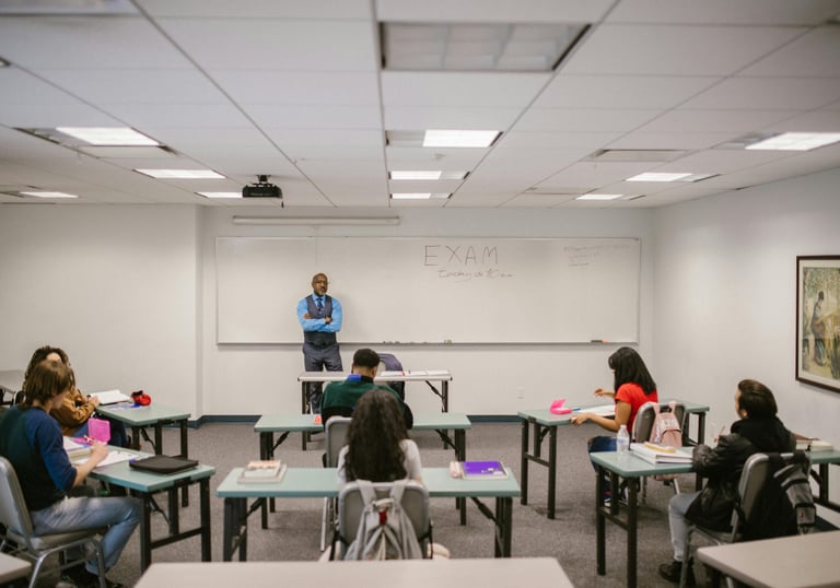 Man teaching