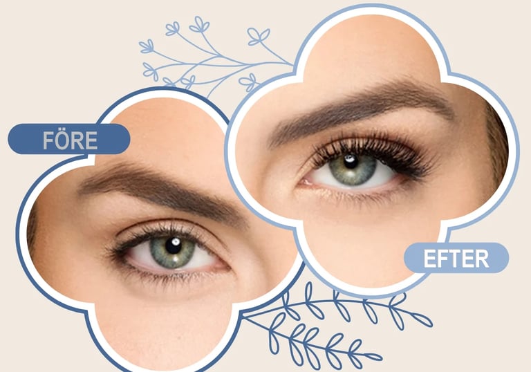 Before and After Lash Lift