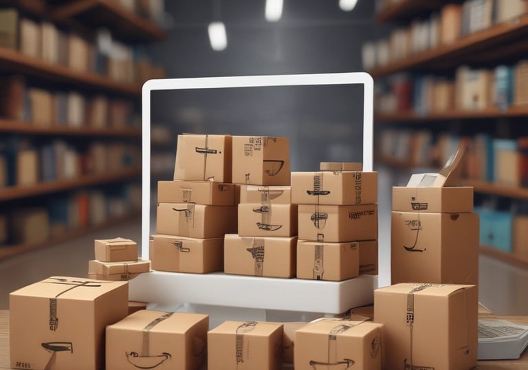 a man riding a skateboard down a street next to tall buildings