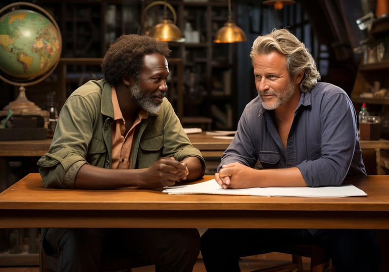 dois-homens-conversando-demonstrando-confiança-aprendizado-cumplicidade-ambiente-colaborativo