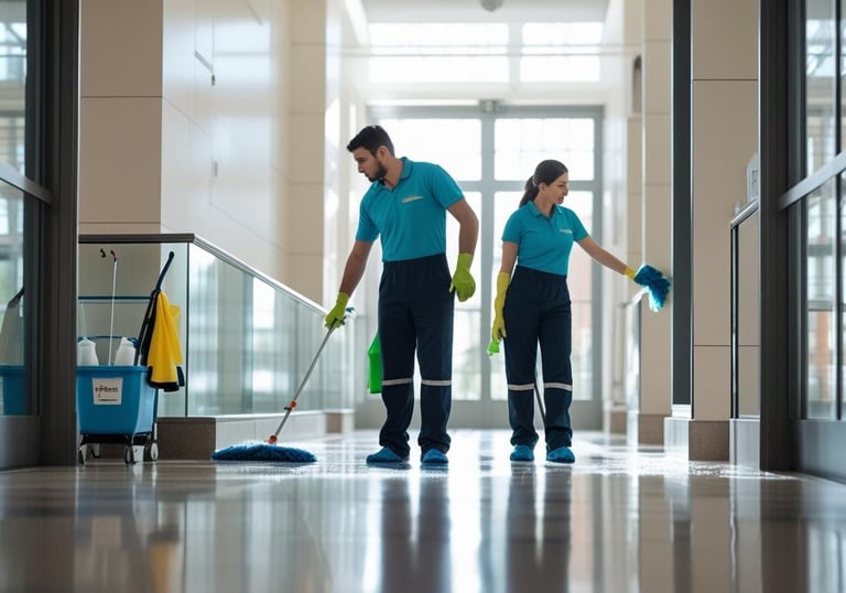 nettoyage après travaux des parties communes d'un bâtiment