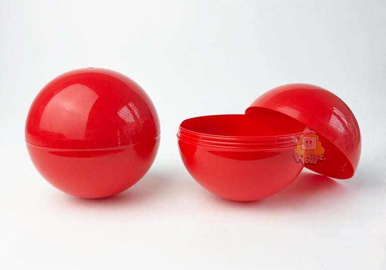 Gachapon gacha ball 10cm warna red