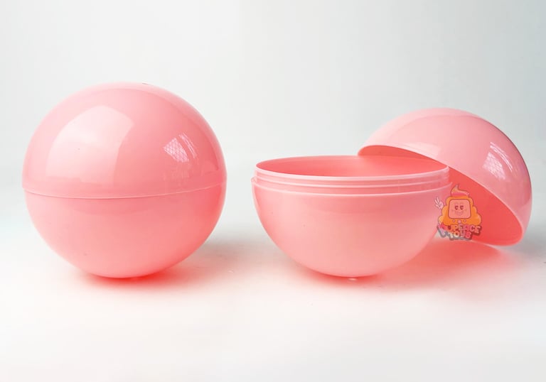 Gachapon gacha ball 10cm warna light pink