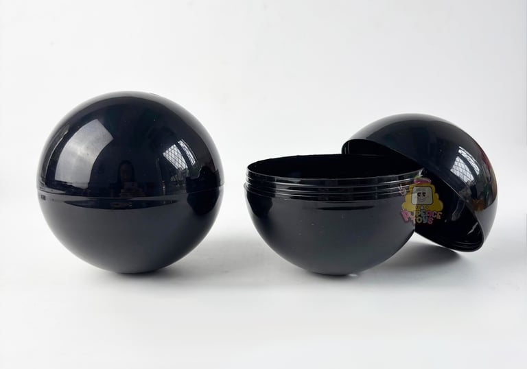 Gachapon gacha ball 10cm warna black hitam