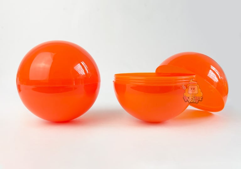 Gachapon gacha ball 10cm warna orange oren
