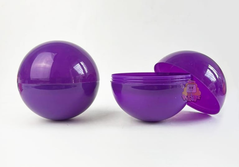 Gachapon gacha ball 10cm warna purple ungu