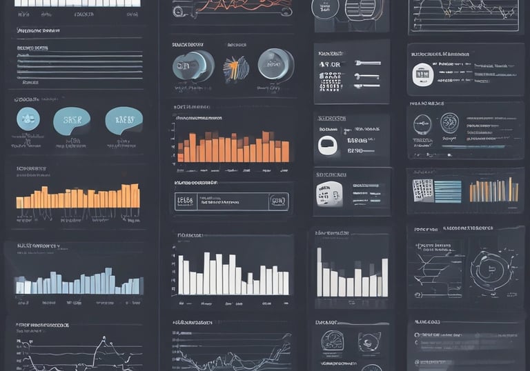A dashboard displaying automated business reports.