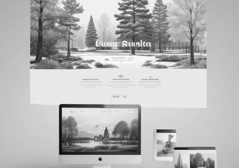 A modern website design showcasing creativity and elegance.