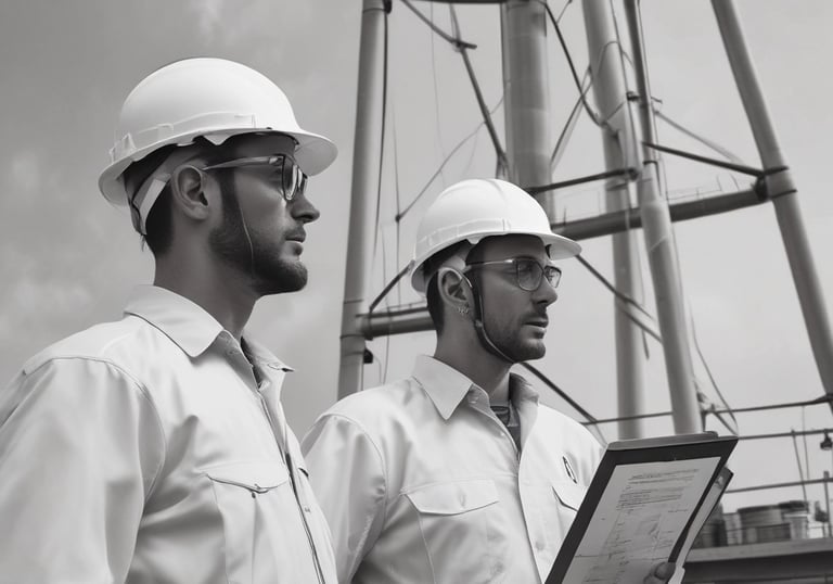 A professional conducting an industrial ultrasound inspection.