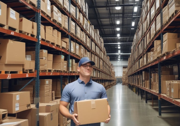 a man riding a skateboard down a street next to tall buildings