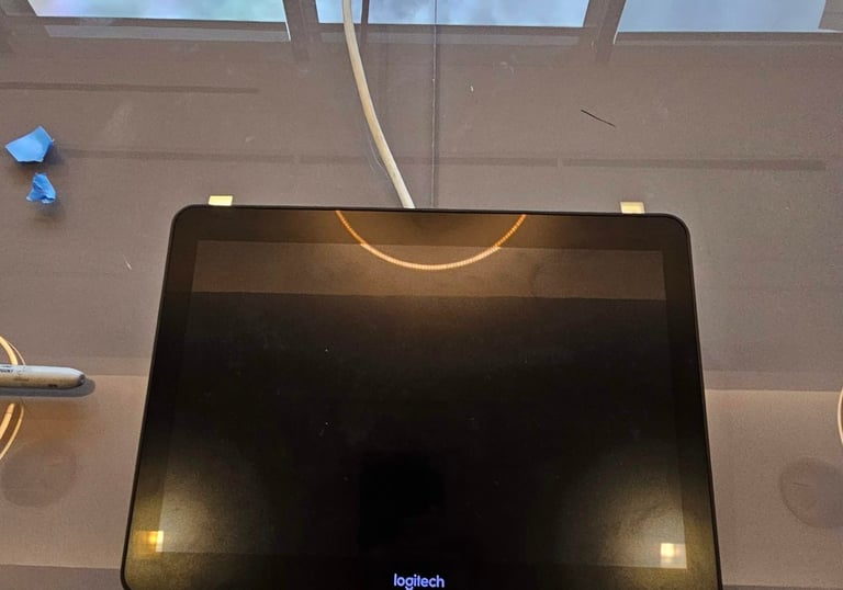 Logitech Video Conferencing Control tablet installed - Metroplex Smart Homes