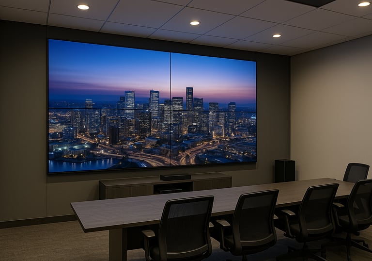 Office video wall display - Video Wall Installation Services - Metroplex Smart Homes