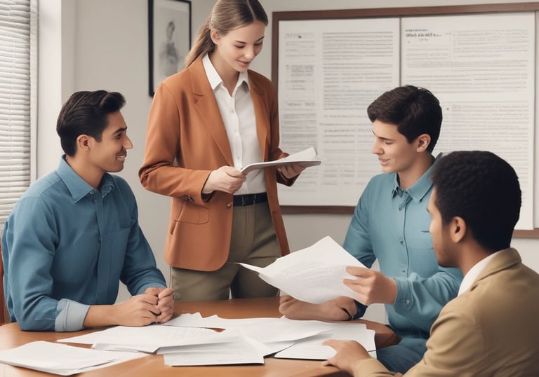 A collection of various books related to translation and dictionaries, with covers in a mix of English and Arabic languages. The books have diverse cover designs featuring text, globes, and other graphical elements. They're arranged in neat rows on a patterned surface.