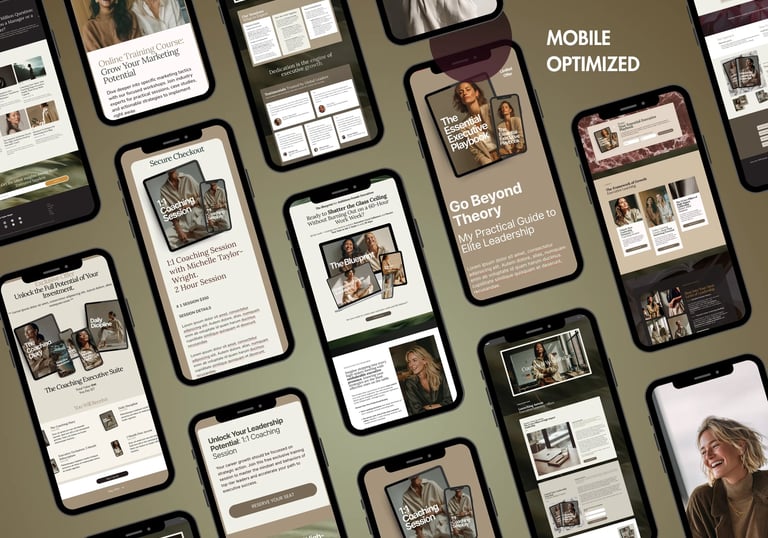 mobile optimized layouts in the complete business starter kit