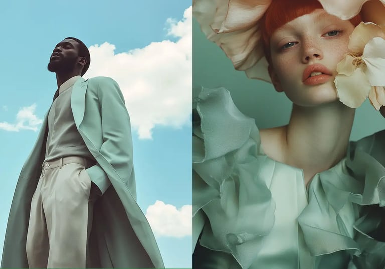 Example of limited neutral colour palette across photography