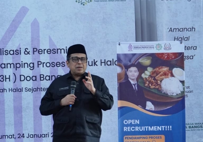 babeh haikal kepala bpjph meresmikan lp3h doa bangsa