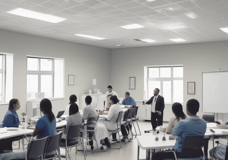 A variety of specialized medical items on display.