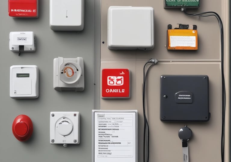 A smart home control panel displaying various home automation options.