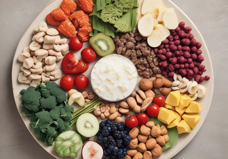 a man riding a skateboard down a street next to tall buildings