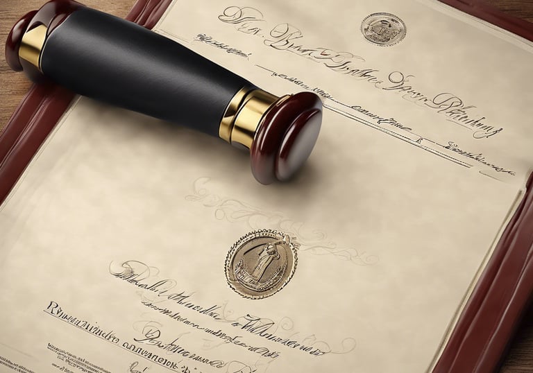 a man riding a skateboard down a street next to tall buildings