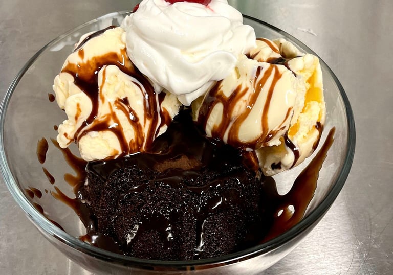 dessert at the rustic spoon restaurant