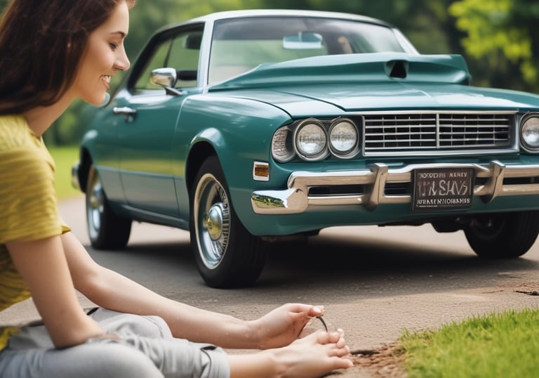 A smartphone with a severely cracked screen displays the word 'INSURANCE' on its screen. The device is black and appears to be placed on a white surface.