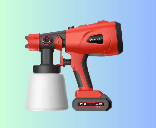 cordless paint sprayer with a 21V battery 