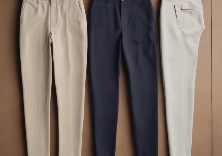 A tailor is adjusting a pinstripe suit on a mannequin. The suit is black with white pinstripes and is complemented by a black bow tie. The tailor is wearing a watch on their left wrist and is focused on perfecting the details of the suit. The background is softly blurred, giving attention to the tailor's meticulous work.