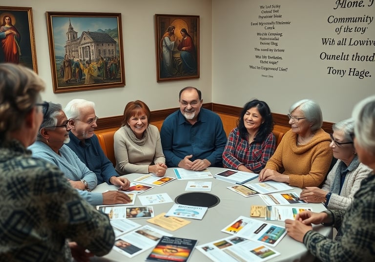 un groupe de personnes assises autour d'une table