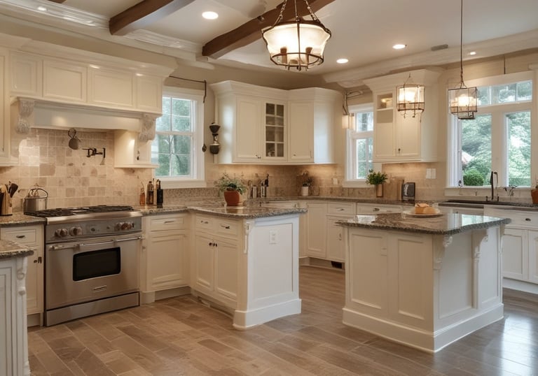 Close-up of a mason carefully laying bricks on a building site.