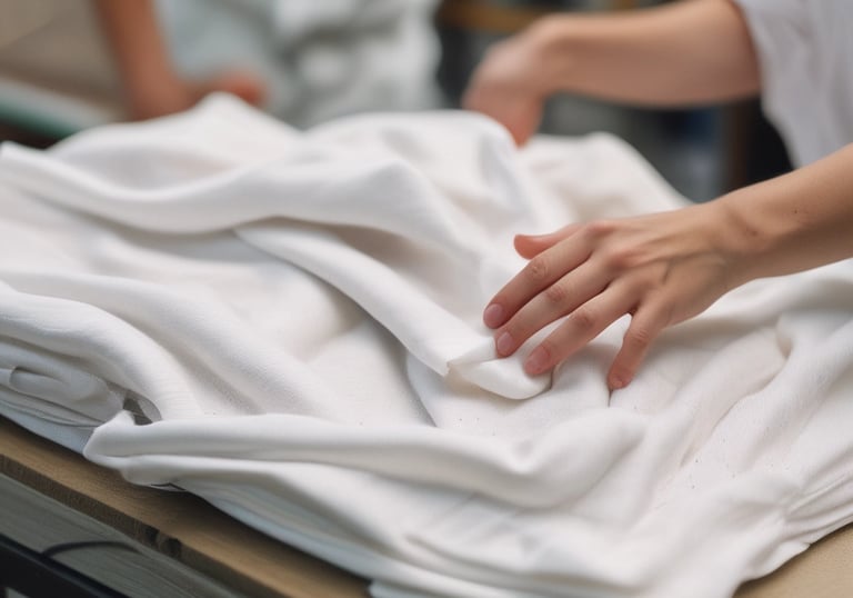 A friendly cleaner assisting with apartment preparation.