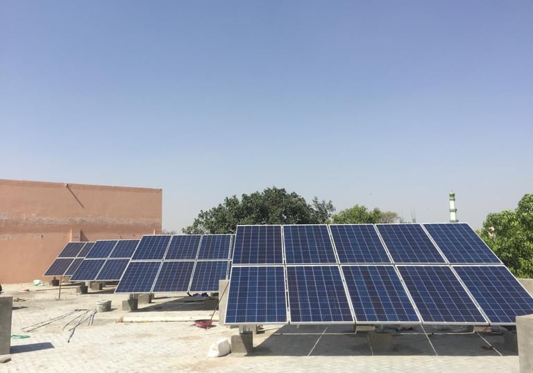 Solar plant installation project pics