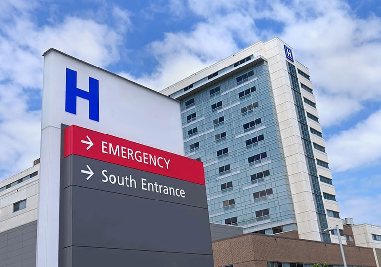 HOSPITAL EXTERIOR PRESSURE CLEANING SERVICES BY PSI POWER WASHING