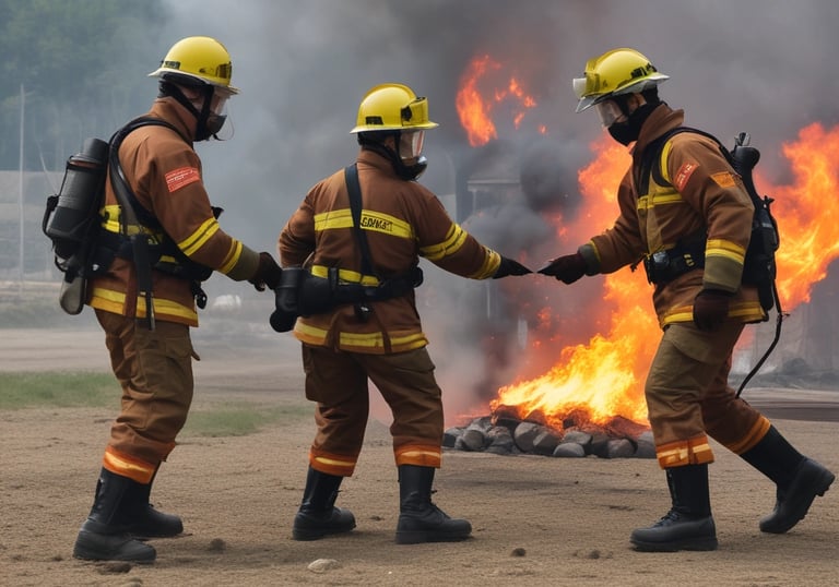 Worker wearing protective gear inspecting electrical panel in industrial setting.