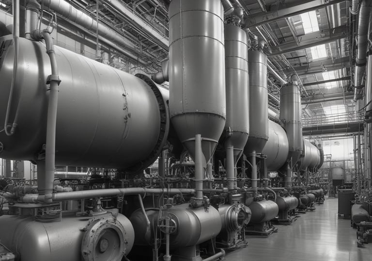 Worker wearing protective gear inspecting electrical panel in industrial setting.