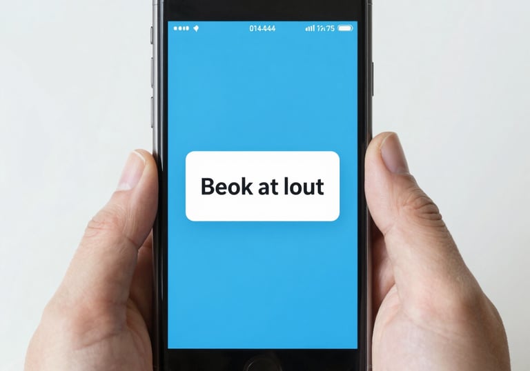 An illustration of a friendly AI assistant icon with chat bubbles around it.