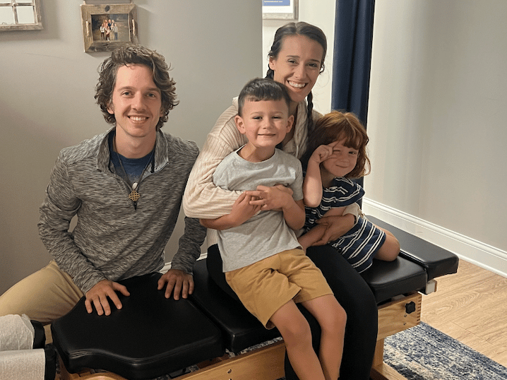 family visiting Three Nails Chiropractic in Franklin, TN