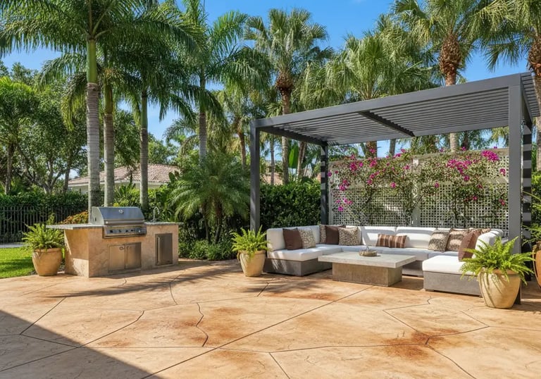 Freshly Resurfaced  Decorative Concrete in Hollywood