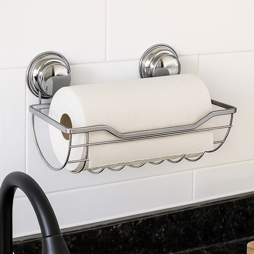 custom suction paper roll holder for kitchen storage solution from Chinese supplier