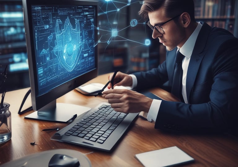 a person sitting on a chair