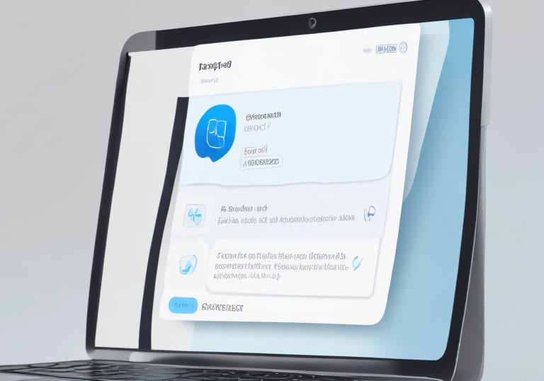 A stylized, green geometric logo resembling overlapping lines forms the central focus. Below the logo, the text 'Open AI' is displayed in a golden hue. The background features a pattern of concentric, reflective circles with a teal tint on a dark surface.