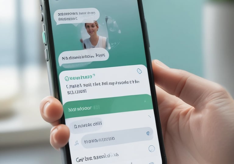 A robot with a humanoid shape and bright blue lights for eyes stands on a wooden surface. It is mainly white with black accents and is connected with various wires. Several small robotic vehicles with electronic components are visible in the background.