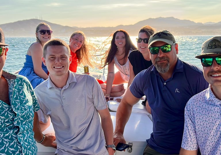 Romantic sunset cruise on the Sea of Cortez